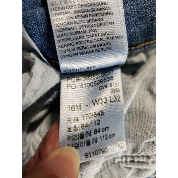 Levis Jeans Size 16 Womens Blue Pants Ladies Stretch Classic Mid Rise Bootcut - Picture 5 of 15